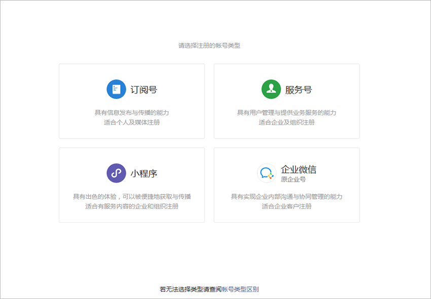小程序注册主体验证方式说明
