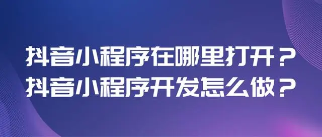 抖音小程序开发公司